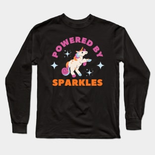 Powered By Sparkles Long Sleeve T-Shirt